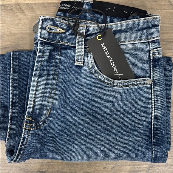 Just Black Medium Blue Wide Leg Jeans - Picture 4 of 8